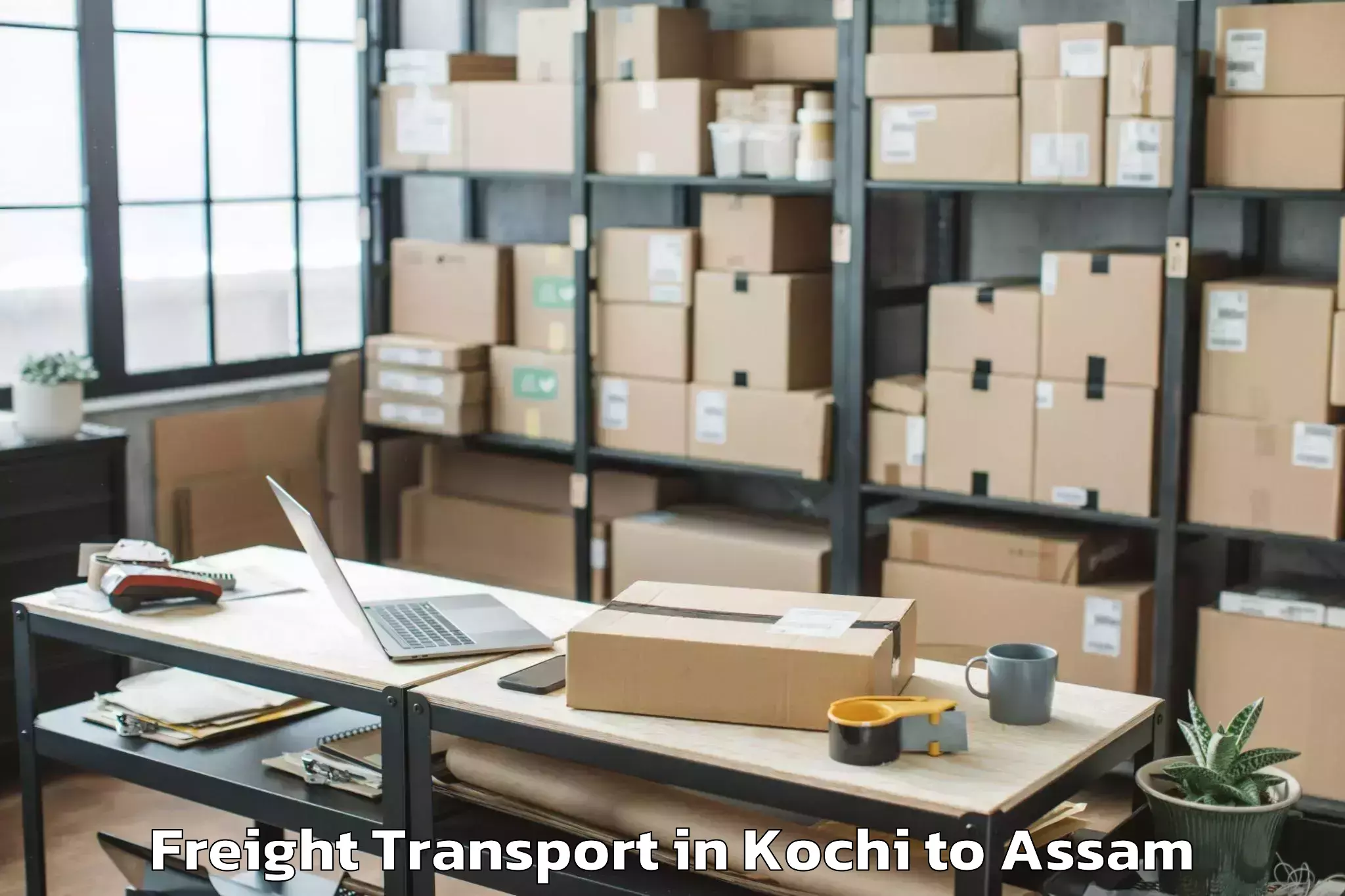 Top Kochi to Mayong Freight Transport Available